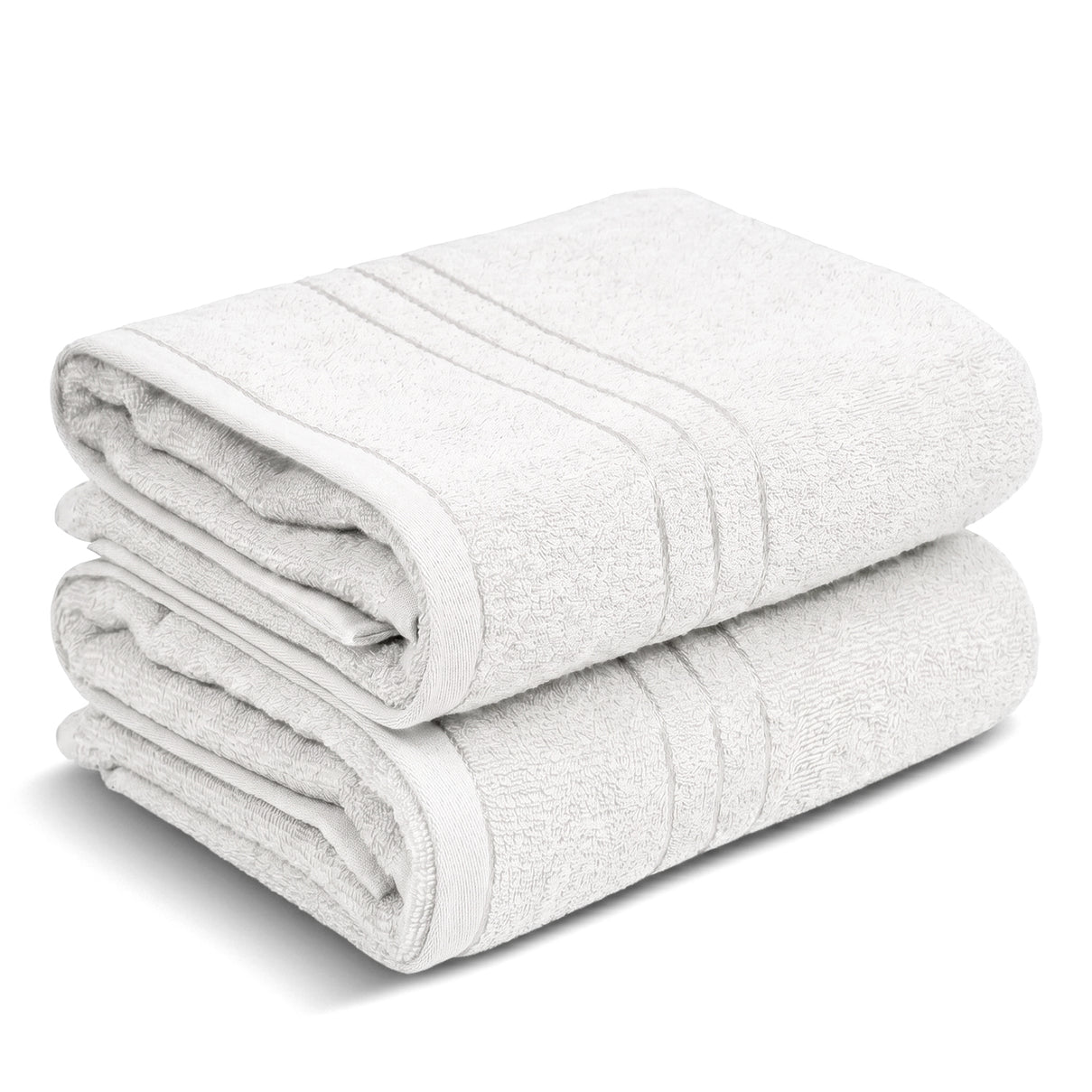 Livmore Set of 2 - Cotton Blend Bath Towel (Size 88x172cm) - White 8326088 0