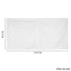 Livmore Set of 2 - Cotton Recycled Terry Bath Towel 550GSM (Size 88x172cm) - White_8326088_5