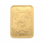 24K (99.99% Purity) Yellow Gold Embossed Horse Collectable (39.80 x 25.65 MM)_8328243
