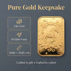 24K (99.99% Purity) Yellow Gold Embossed Horse Collectable (39.80 x 25.65 MM)_8328243_3