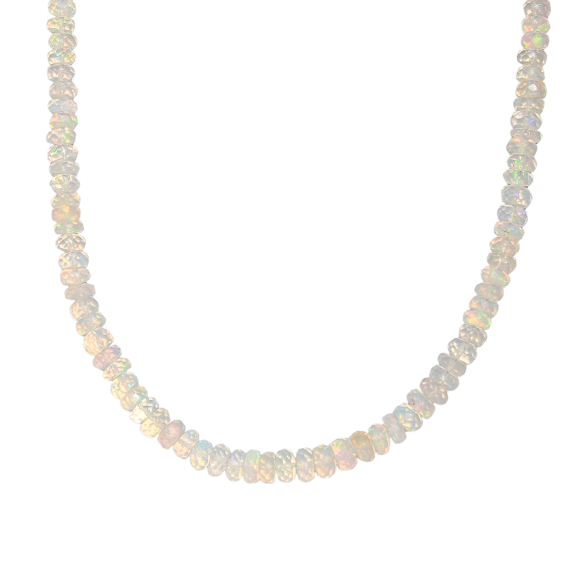 Certified &amp; Appraised D'Joy  0.500  Ct. Ethiopian Opal Necklace (Size - 18) in 18K Yellow Gold Vermeil Sterling Silver 8328263 0
