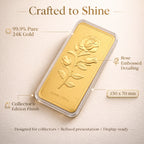 Collectors Edition - 24K Gold (99.9% Purity) Rose Embossed Collectible (150 x 70 MM)_8328559_3
