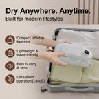 MEGA CLEARANCE DEAL - Electric Shoe-Glove-Boot-Hat Dryer Warmer with Adjustable Rack, Heat Blower and Timer - White_8330952_4