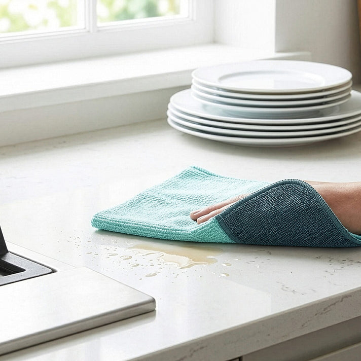 CLOSE OUT DEAL - E-Cloth High Performance Microfibre Kitchen Cloth - Light Aquamarine 8330960 2