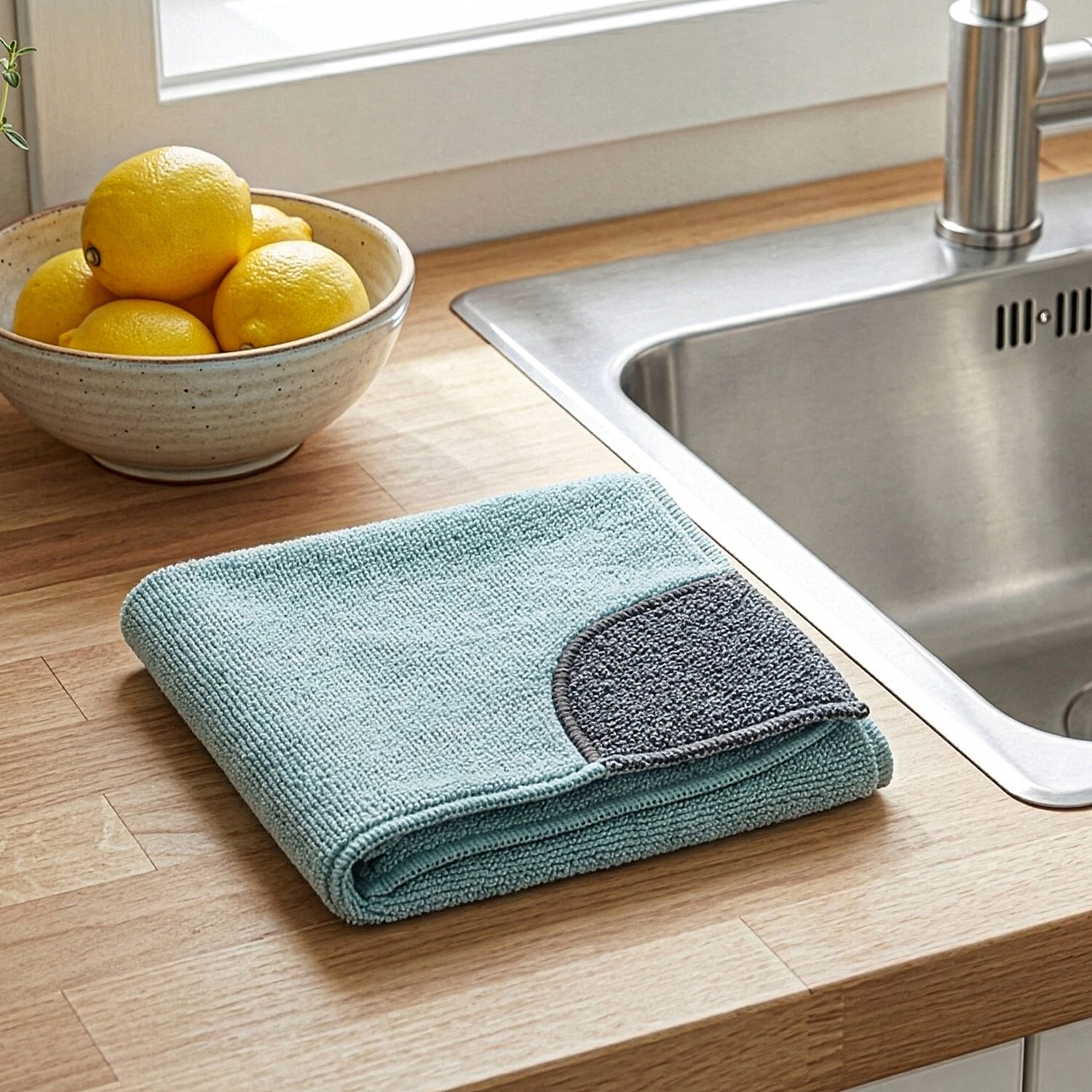 CLOSE OUT DEAL - E-Cloth High Performance Microfibre Kitchen Cloth - Light Aquamarine V32359295 3