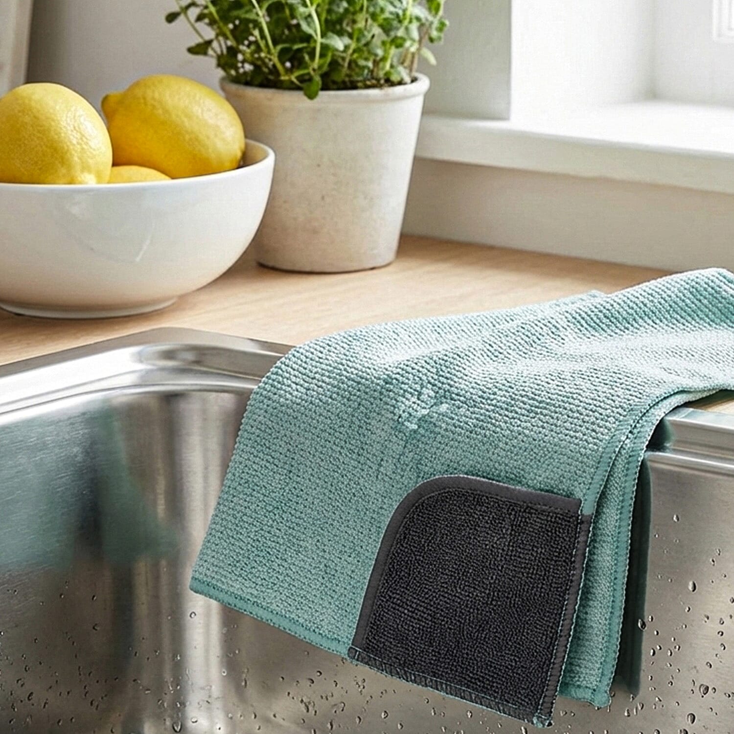 CLOSE OUT DEAL - E-Cloth High Performance Microfibre Kitchen Cloth - Light Aquamarine V32348489 0