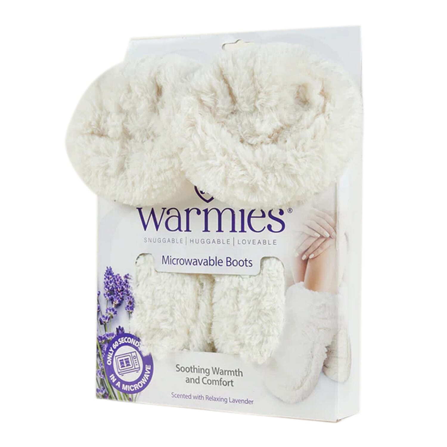 WARMIES Marshmallow Microwavable Luxury Boots (One Size) - Cream V32358970 5