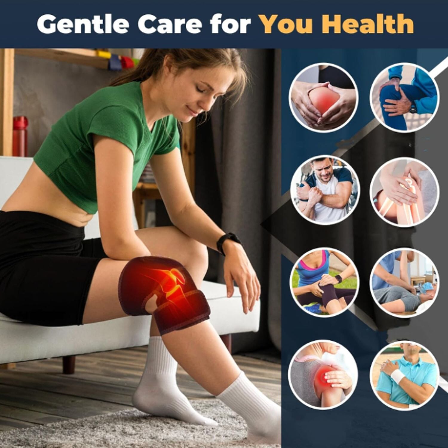 "Infrared Knee Wrap Set Include USB Cable" 8331013 3