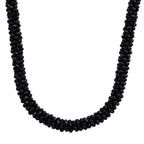 Black Crystal Necklace (Size - 20) with Magnetic Clasp_8334814