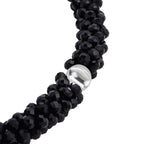 Black Crystal Necklace (Size - 20) with Magnetic Clasp_8334814_4