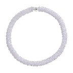 Designer Inspired-White Mystic Crystal Necklace (Size - 20) with Magnetic Clasp_8334817_3