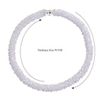 Designer Inspired-White Mystic Crystal Necklace (Size - 20) with Magnetic Clasp_8334817_5