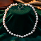South Sea White Colour Faceted Shell Pearl Necklace (Size 18 + 2 Ext) 200.00 Ct._8335717_1