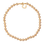 South Sea Golden Colour Faceted Shell Pearl Necklace (Size 18+2 Ext) 200.00 Ct._8335721_4