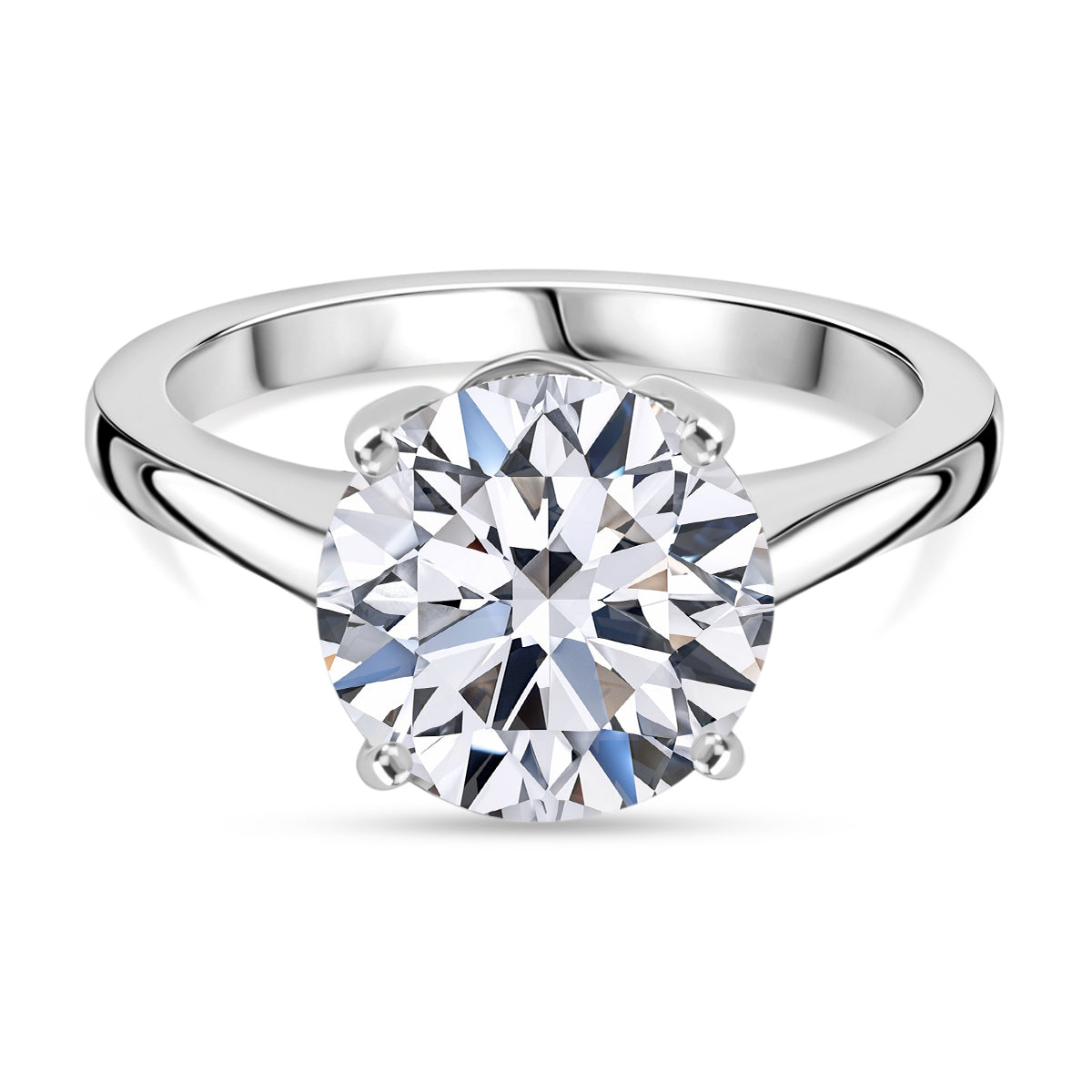 DOORBUSTER DEAL- Luxuriant 950 Platinum IGI Certified Lab Grown Diamond (VS/EF) Solitaire Ring 3 Ct, Platinum Wt. 4.50 Gms. 8342076 0