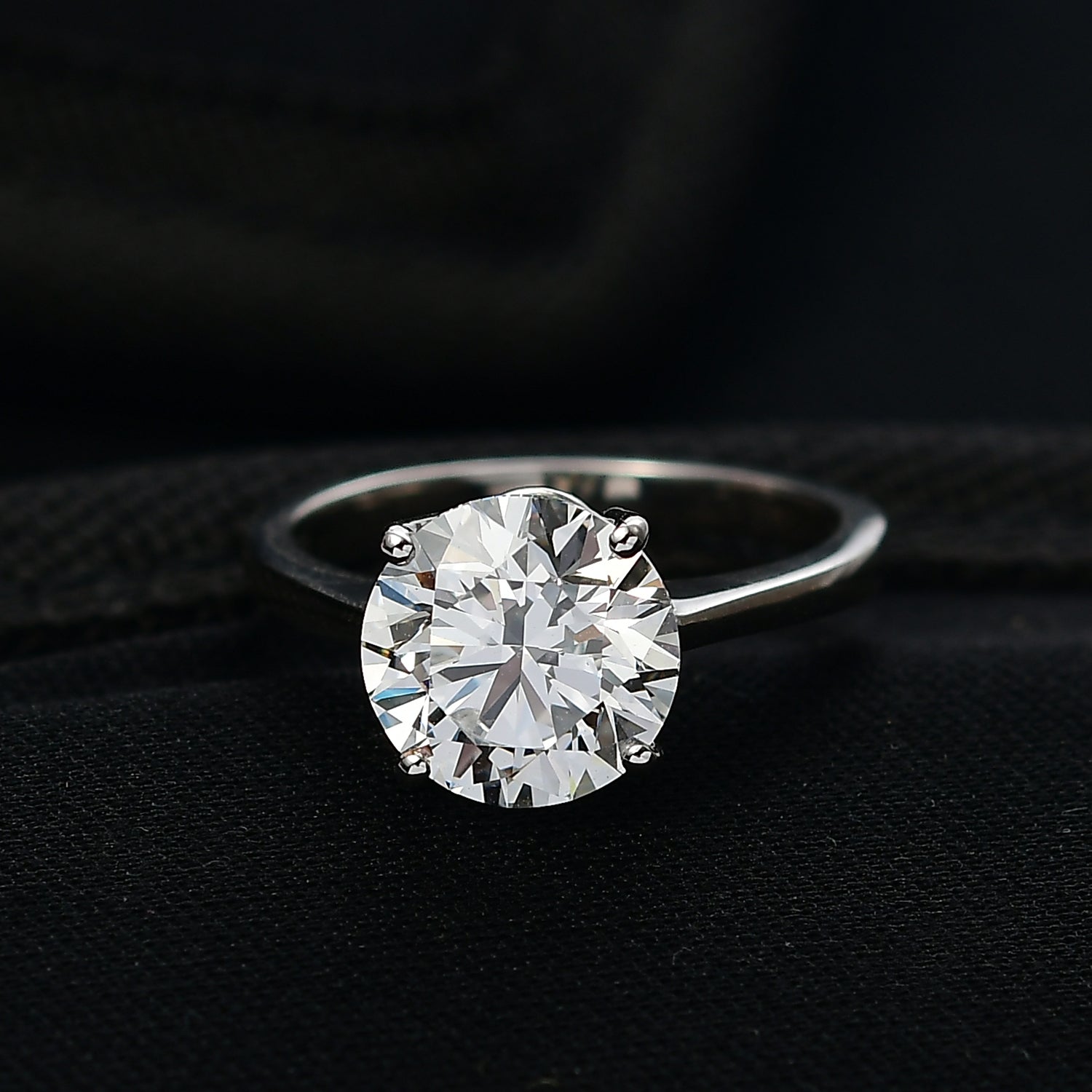DOORBUSTER DEAL- Luxuriant 950 Platinum IGI Certified Lab Grown Diamond (VS/EF) Solitaire Ring 3 Ct, Platinum Wt. 4.50 Gms. 8342076 2