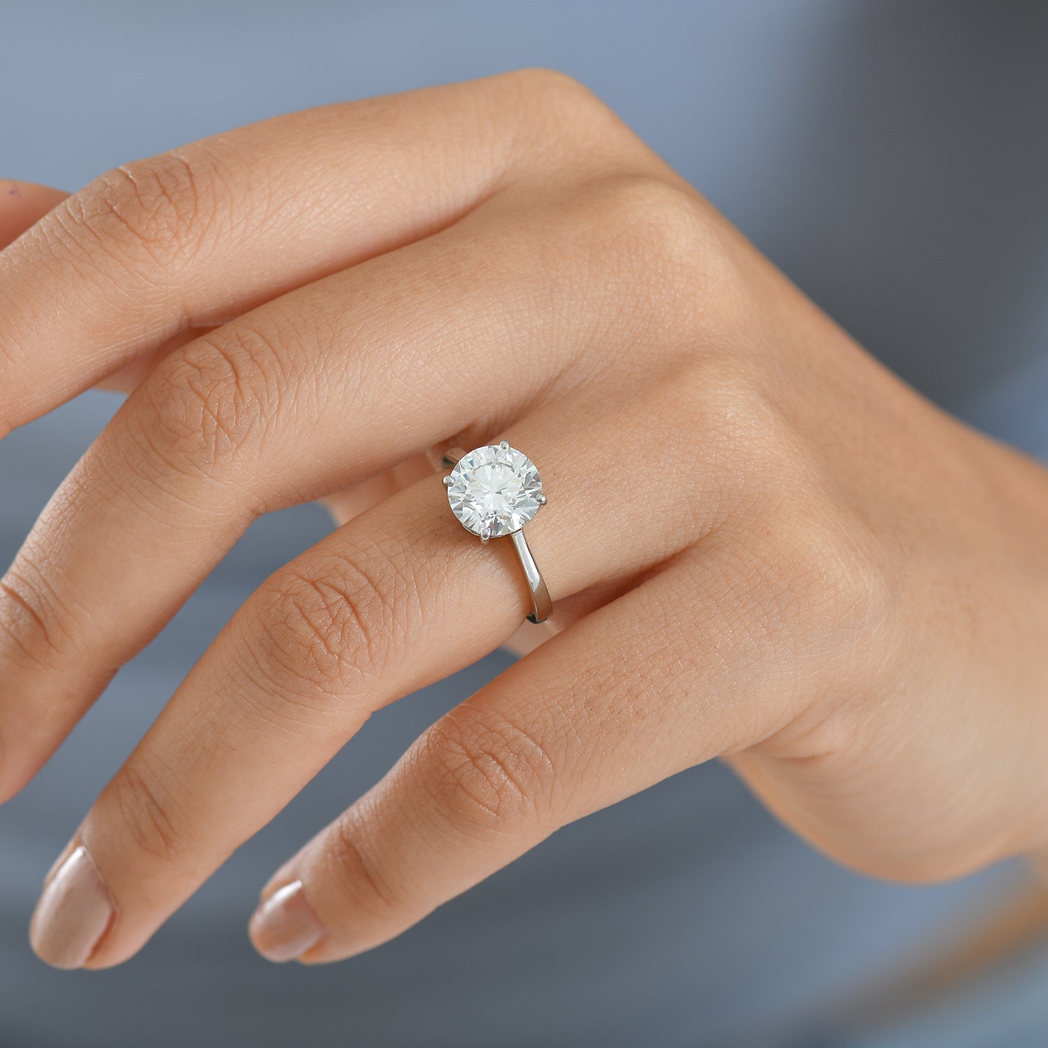 DOORBUSTER DEAL- Luxuriant 950 Platinum IGI Certified Lab Grown Diamond (VS/EF) Solitaire Ring 3 Ct, Platinum Wt. 4.50 Gms. 8342076 3