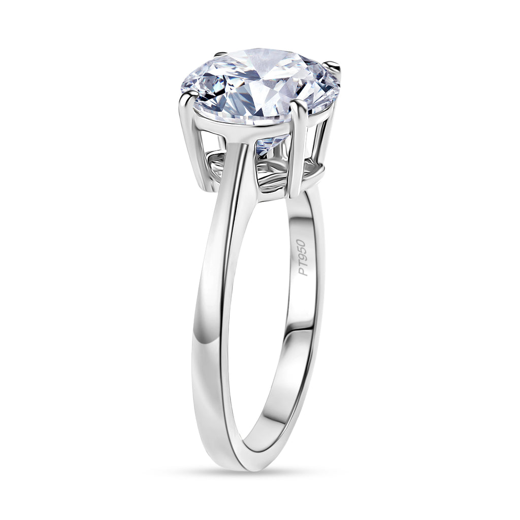 Luxuriant 950 Platinum IGI Certified Lab Grown Diamond (VS/EF) Solitaire Ring 3.05 Ct, Platinum Wt. 4.50 Gms._8342076_3