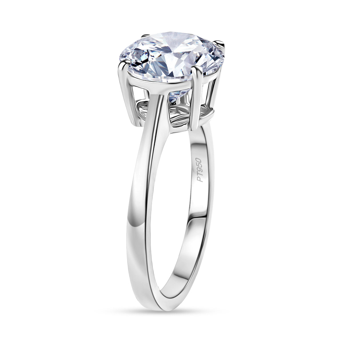 DOORBUSTER DEAL- Luxuriant 950 Platinum IGI Certified Lab Grown Diamond (VS/EF) Solitaire Ring 3 Ct, Platinum Wt. 4.50 Gms. 8342076 4