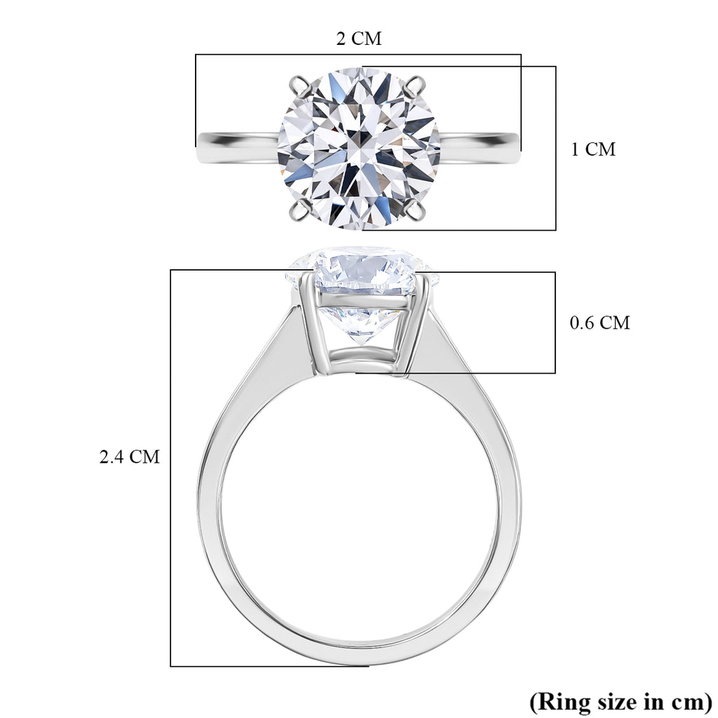 Luxuriant 950 Platinum IGI Certified Lab Grown Diamond (VS/EF) Solitaire Ring 3.05 Ct, Platinum Wt. 4.50 Gms._8342076_5