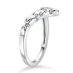 Lucy Q Jigsaw Collection - Wishbone Ring in Rhodium Overlay Sterling Silver_8342368_3