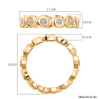 Luxuriant Lab Grown Diamond (SI/G-H) Full Eternity Band Ring in 18K YG VermeilSterling Silver. Diamond WT 0.75 Cts_8343080_5