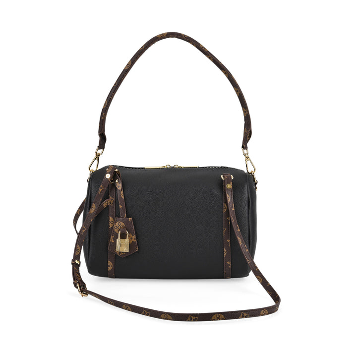 Designer Inspired Genuine Leather Crossbody Bag - Black 8343532 1