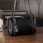 Designer Inspired Genuine Leather Crossbody Bag - Black_8343532_1