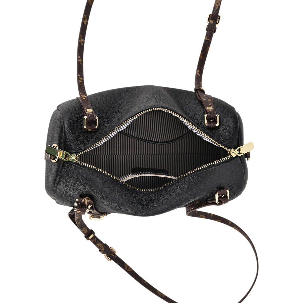 Designer Inspired Genuine Leather Crossbody Bag - Black_8343532_6