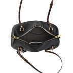 Designer Inspired Genuine Leather Crossbody Bag - Black_8343532_6