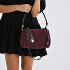 Designer Inspired Genuine Leather Crossbody Bag - Burgundy_8343533_3