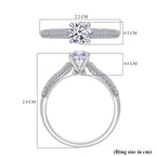 Luxuriant Lab Grown Diamond (SI/GH) Ring in Rhodium Overlay Sterling Silver 1.00 Ct._8343545_5