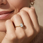 Luxuriant Lab Grown Diamond (SI/GH) Pear Cut Ring in 18K Vermeil Yellow Gold Plated Sterling Silver 1.00 Ct_8349043_2