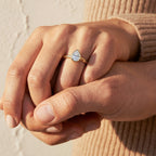 Luxuriant Lab Grown Diamond (SI/GH) Pear Cut Ring in 18K Vermeil Yellow Gold Plated Sterling Silver 1.00 Ct_8349043_5