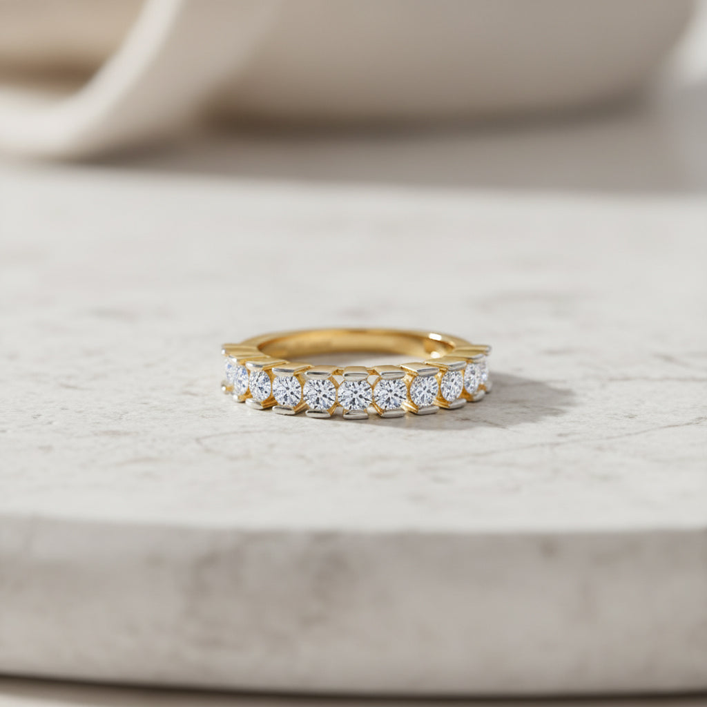 NY Close Out Deal -  Luxuriant Lab Grown Diamond (SI/GH) Ring in 18K Yellow Gold Overlay Sterling Silver 1.00 Ct._8349070_1