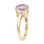 Luxoro 9K Yellow Gold AAA Kunzite Solitaire Ring 5.35 Ct._8349452_3