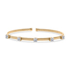 Luxuriant 9K Yellow Gold SGL Certified Lab Grown Diamond (VS/EF) Bangle (Size 7.5) 1.25 Ct. 3.10 gram_8349882
