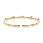 Luxuriant 9K Yellow Gold SGL Certified Lab Grown Diamond (VS/EF) Bangle (Size 7.5) 1.25 Ct. 3.10 gram_8349882_4