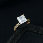 Mirage Collection - 9K Yellow Gold Moissanite Solitaire Mirage Ring 2.75 Ct._8350602_1