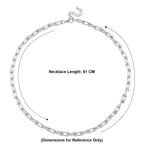 DESIGNER INSPIRED - INDUSTRIAL Necklace In silver tone (Size - 22 + 2 Inch Ext)_8350642_5
