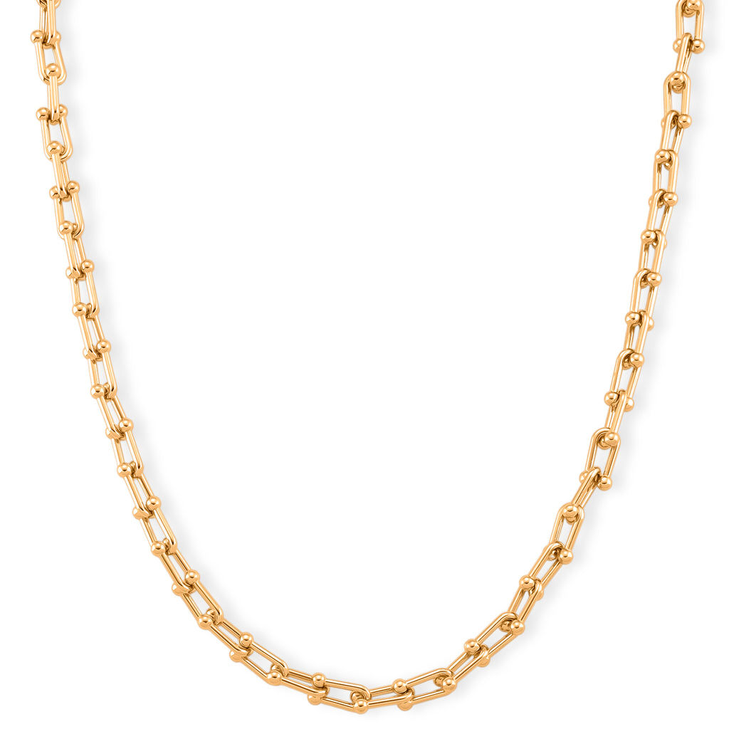 DESIGNER INSPIRED - INDUSTRIAL Necklace (Size - 22 + 2 Inch Ext) in Yellow Gold Tone_8350643