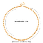 DESIGNER INSPIRED - INDUSTRIAL Necklace (Size - 22 + 2 Inch Ext) in Yellow Gold Tone_8350643_5
