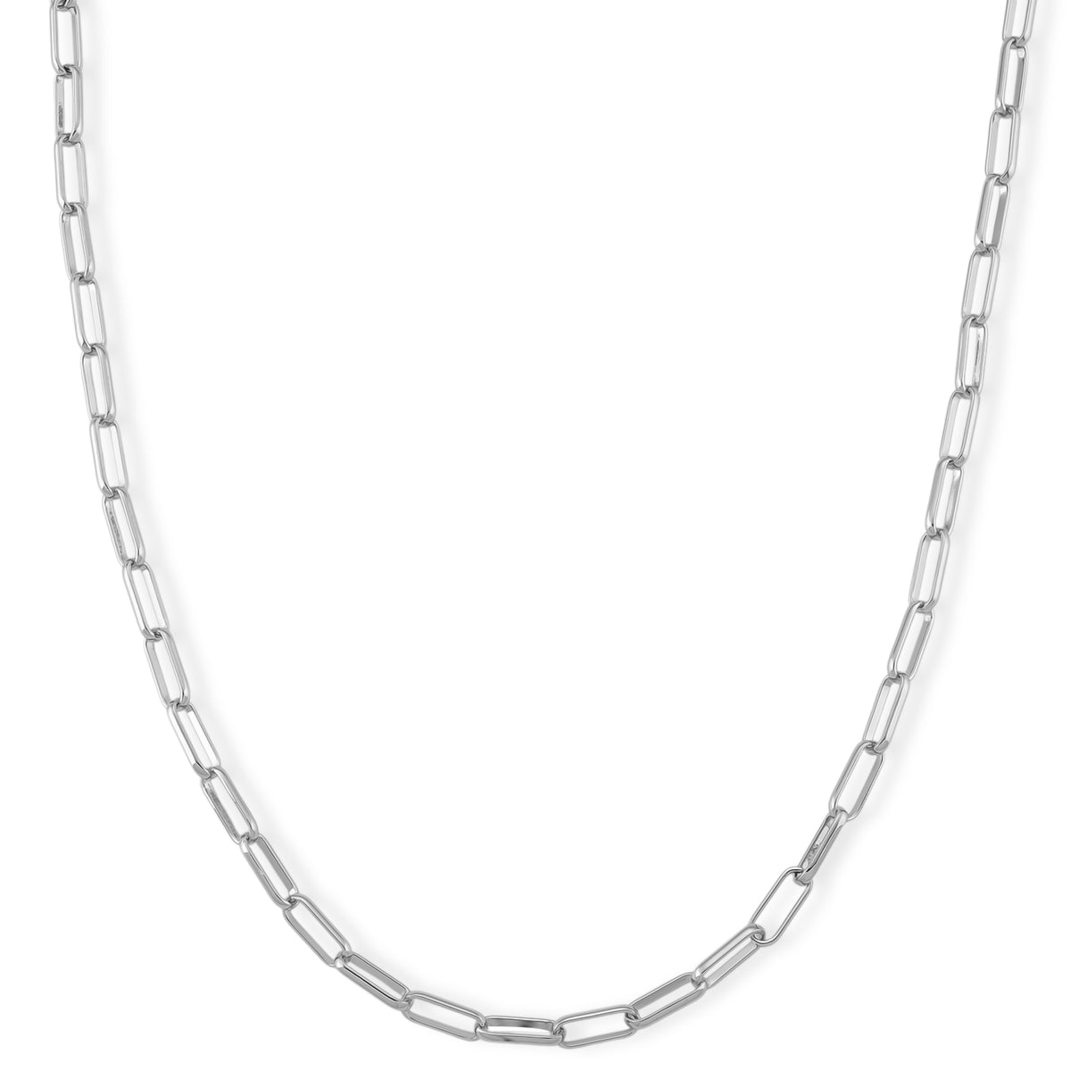 Paperclip Chain Necklace (Size - 20 + 2 inch Ext.) V32534479 0