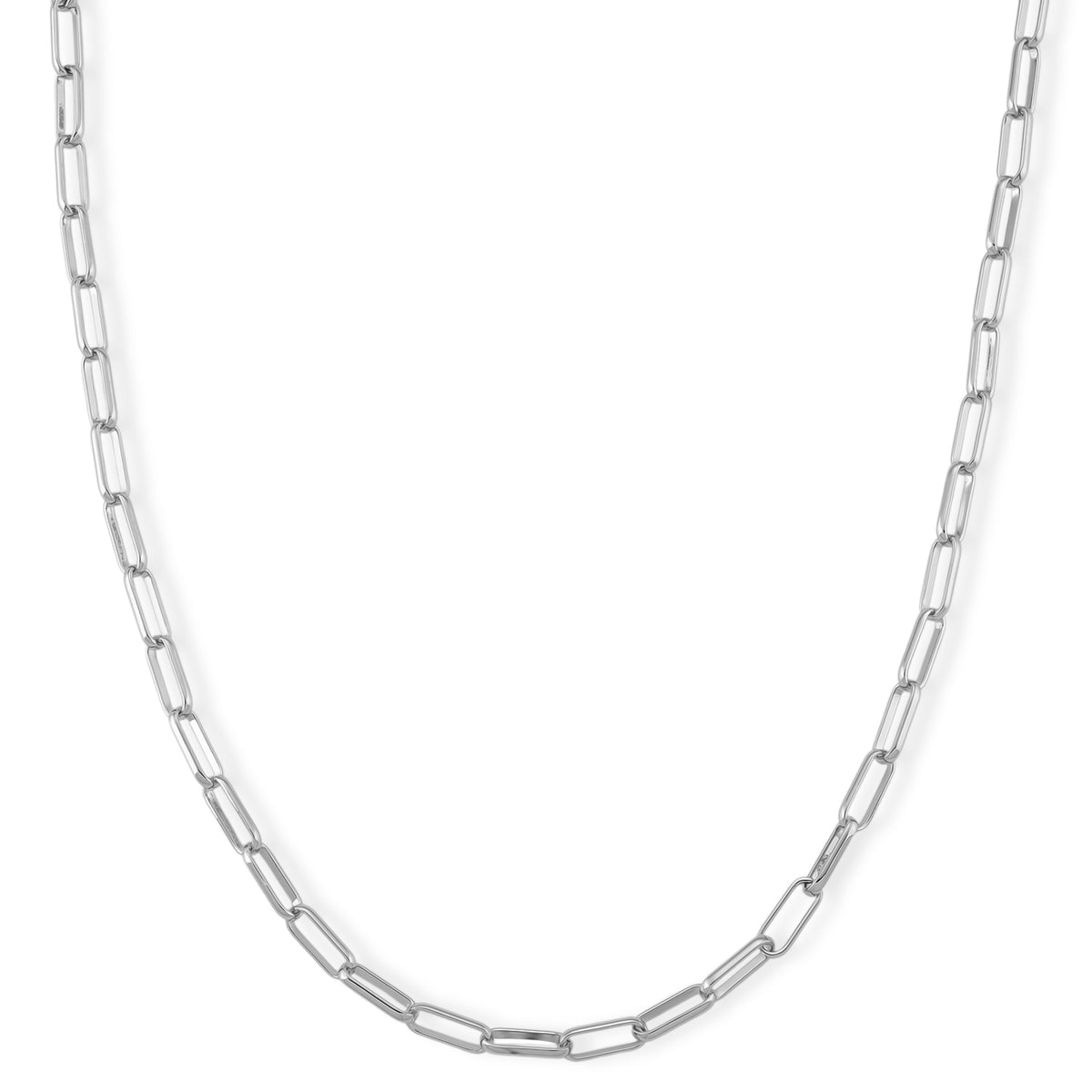 Paperclip Chain Necklace (Size - 20 + 2 inch Ext.) V32534479 0