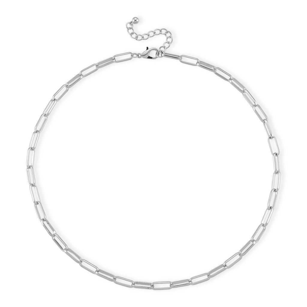 Paperclip Chain Necklace (Size - 20 + 2 inch Ext.)_8350649_3