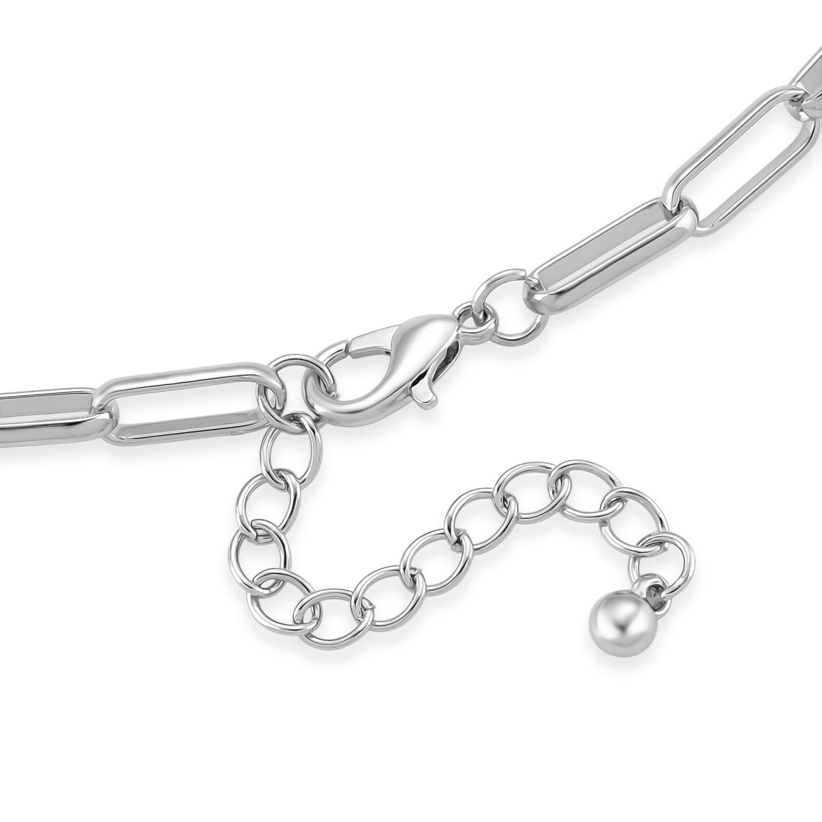 Paperclip Chain Necklace (Size - 20 + 2 inch Ext.) V32534479 5