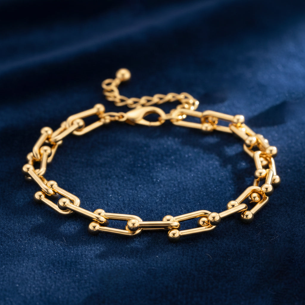 Designer Inspired - Bracelet (Size - 8+2 Inch Ext) in Yellow Gold Tone_8350653_1