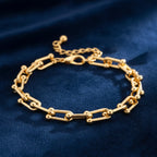 Designer Inspired - Bracelet (Size - 8+2 Inch Ext) in Yellow Gold Tone_8350653_1