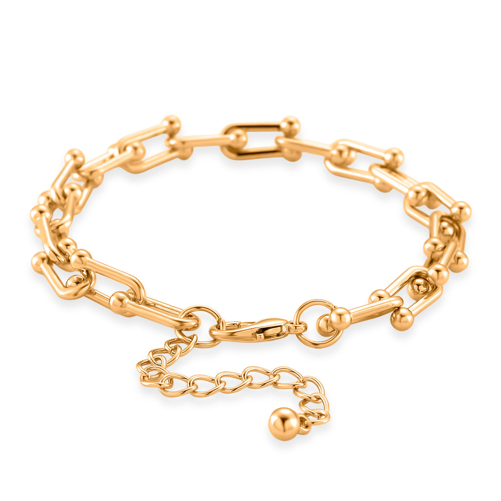 Designer Inspired - Bracelet (Size - 8+2 Inch Ext) in Yellow Gold Tone_8350653_3