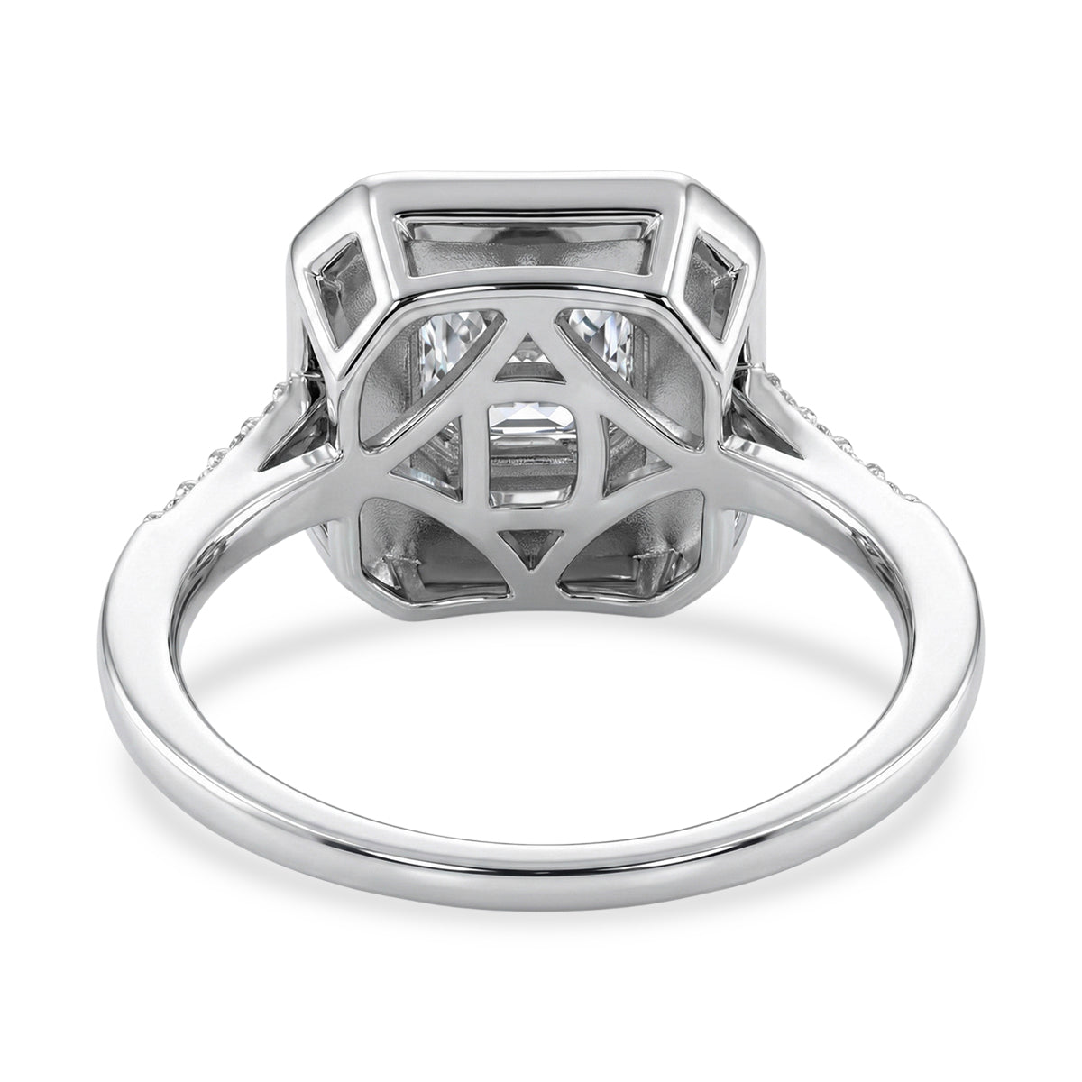 D'Joy Moissanite and Boots Black Jade Solitaire Ring in Rhodium Overlay Sterling Silver 3.45 Ct. 8351051 5